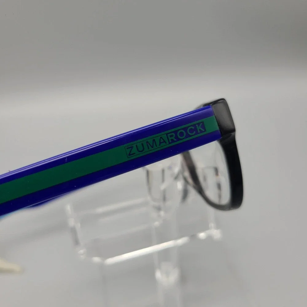 Zuma Rock Kids ZR003 BLK Eyeglass Frames Black Blue Green 49-16-135 Rectangular